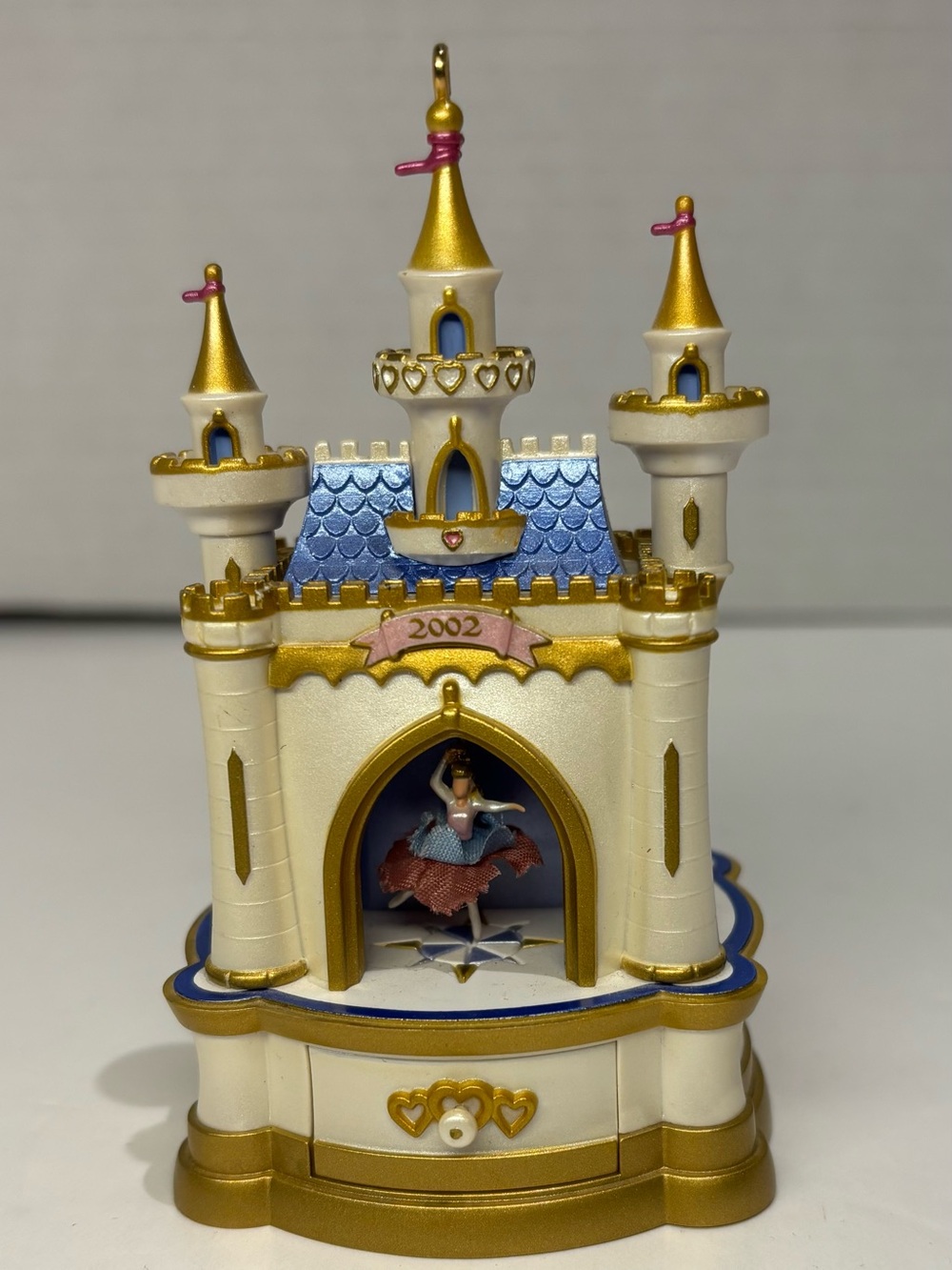 Vintage 2002 Mini WindupJewelry Box Ballet Hallmark Ornament Plays Nutcracker